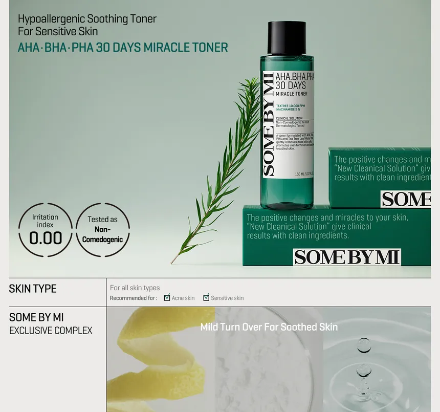 SOME BY MI - AHA, BHA, PHA 30 Days Miracle Toner 150ml - Image 5