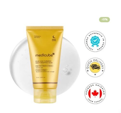Medicube Kojic Acid Turmeric Overnight Wrapping Peel Off Mask 75ml
